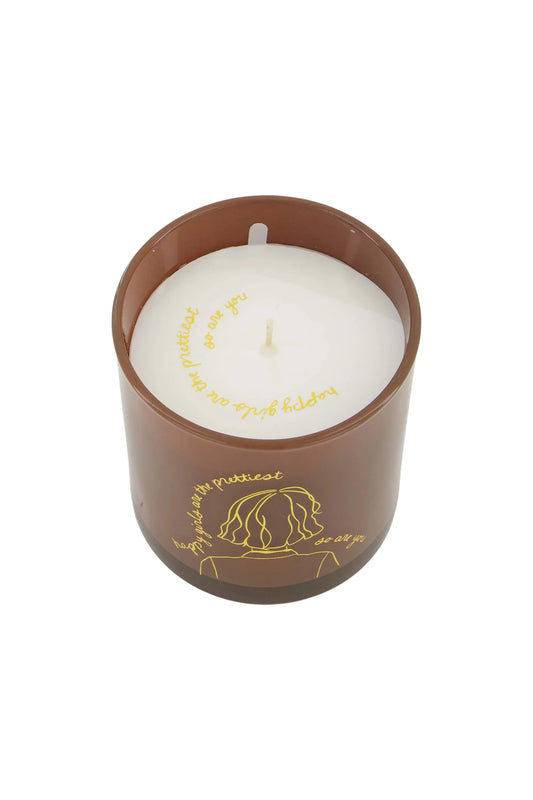 Geurkaars Glas - Vrouw Bruin