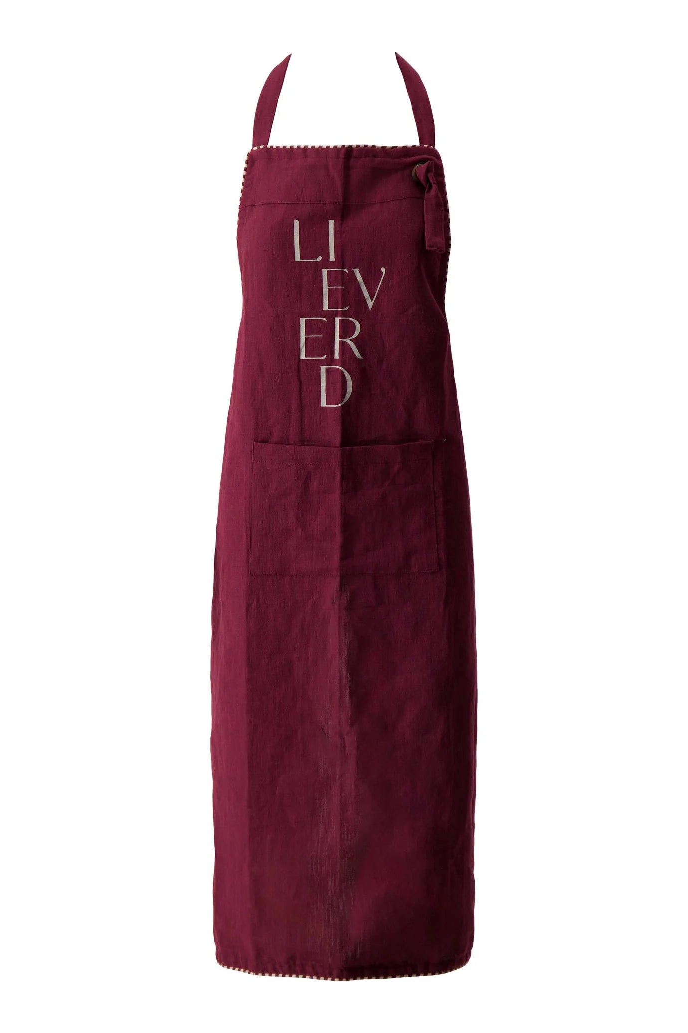 Schort Lieverd - Wit/Rood