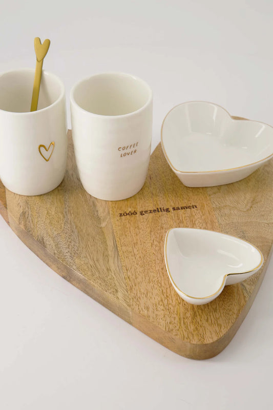 Serveerplank Hout Hartje Naturel