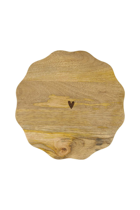 Taartplateau Hout Hartje Naturel