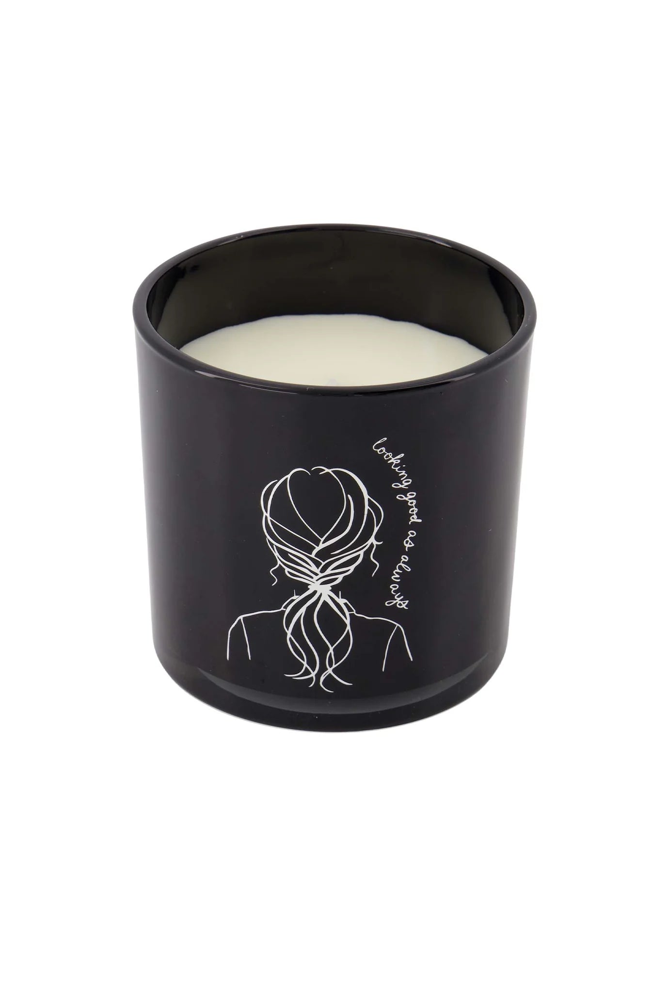 Geurkaars Glas - Vrouw Zwart