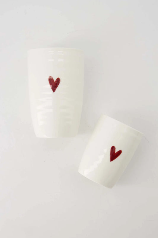 Mok L Hartje - Wit/Rood