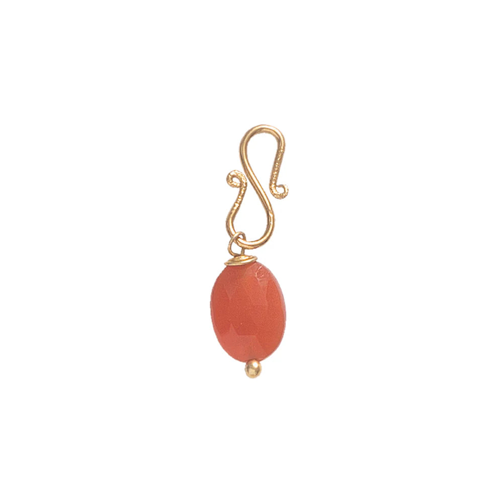 Faceted Gemstone Carnelian Pendant GP