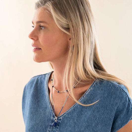 Secure Lapis Lazuli Necklace SC