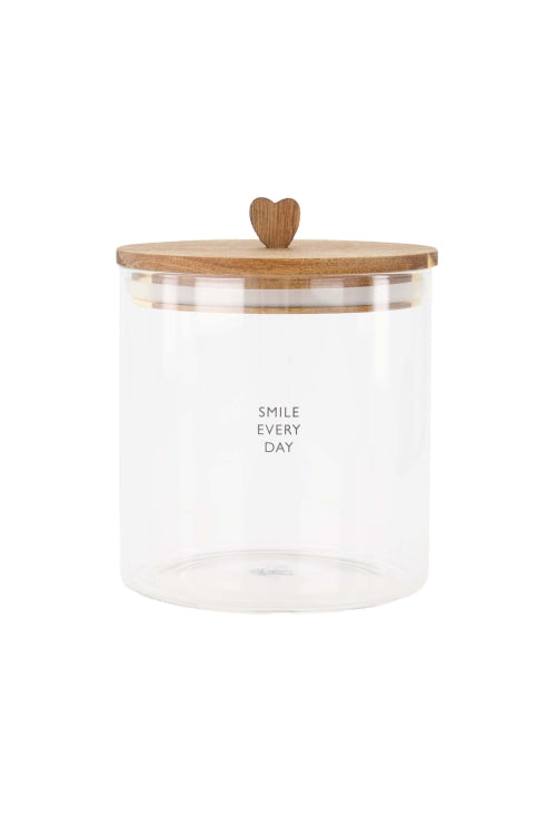 Storage Jar Smile Every Day - S Naturel