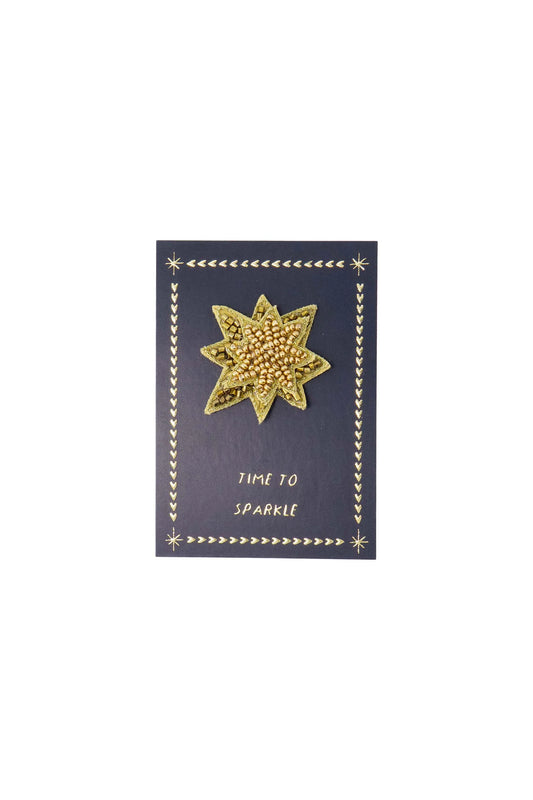 Broche Time To Sparkle - Donkerblauw