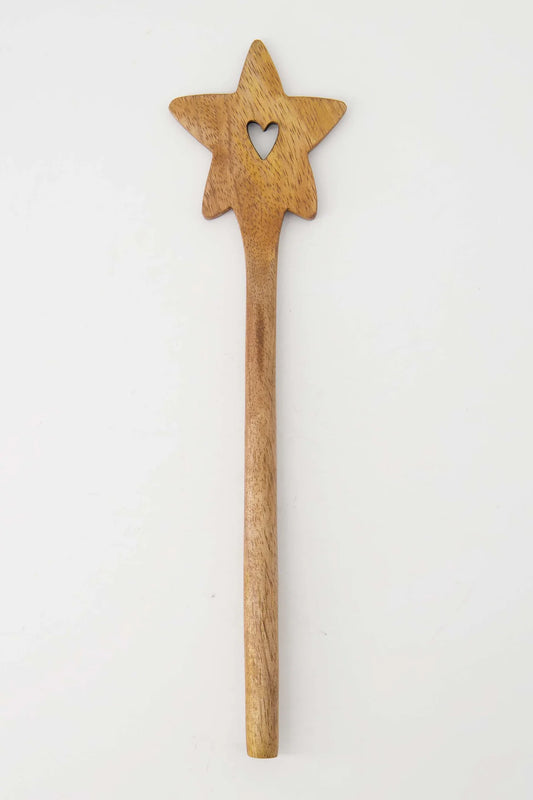 Spatel Hout Ster Naturel