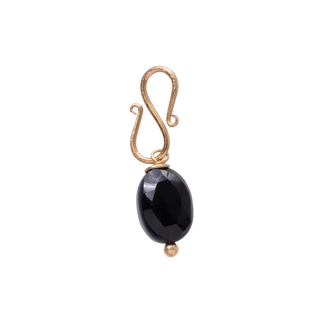 Black Onyx Faceted Gemstone Pendant GP