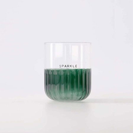 Drinkglas Sparkle Transparant Glas - Groen