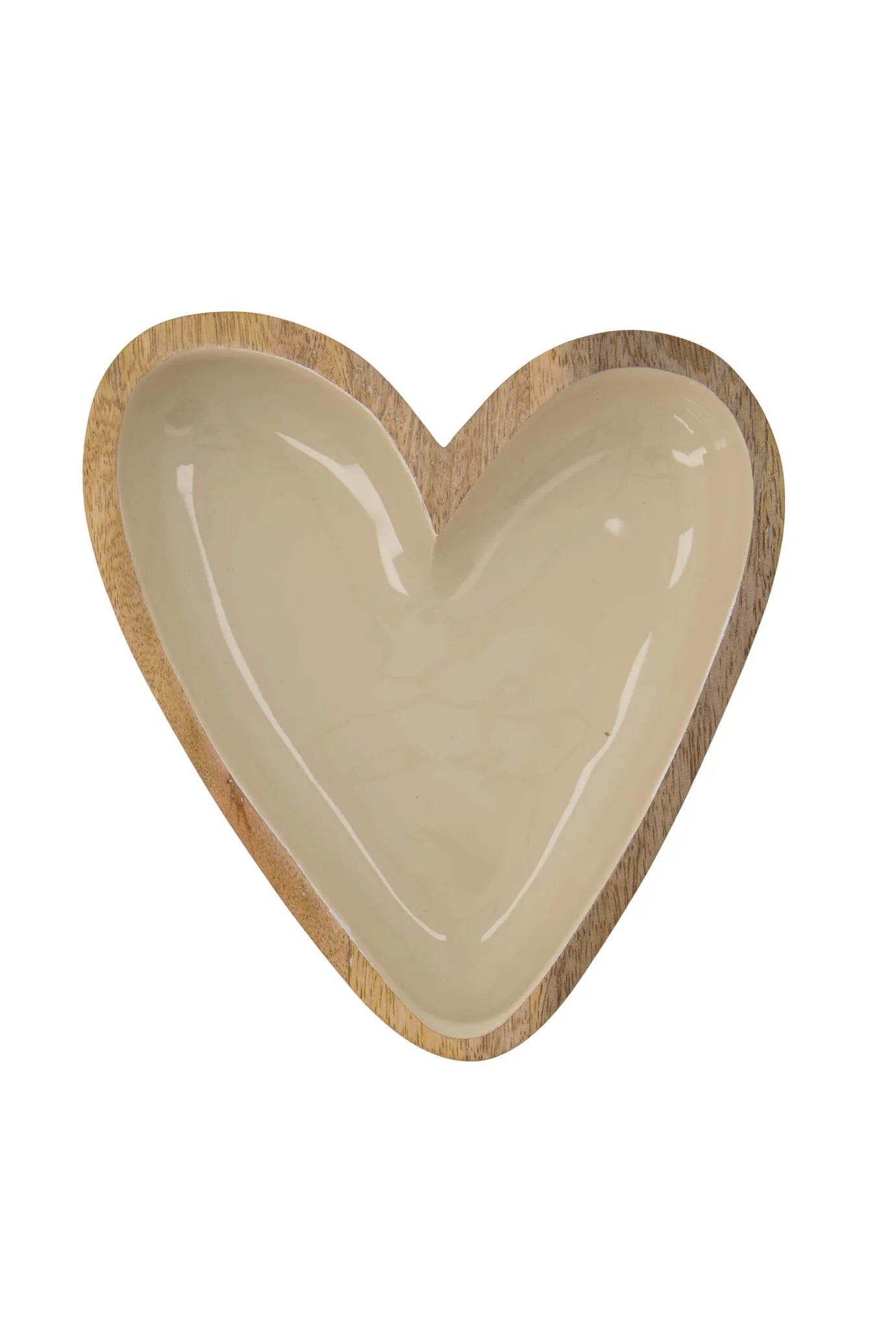 Houten Kom Hartje - Zand
