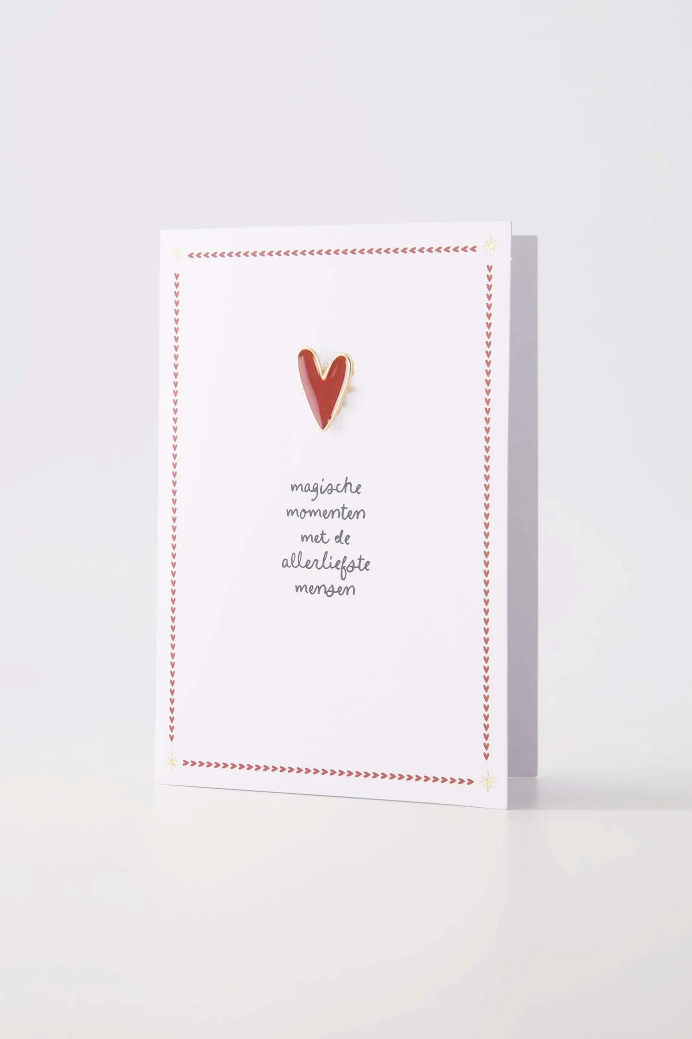 Wenskaart Broche Magische Momenten - Wit