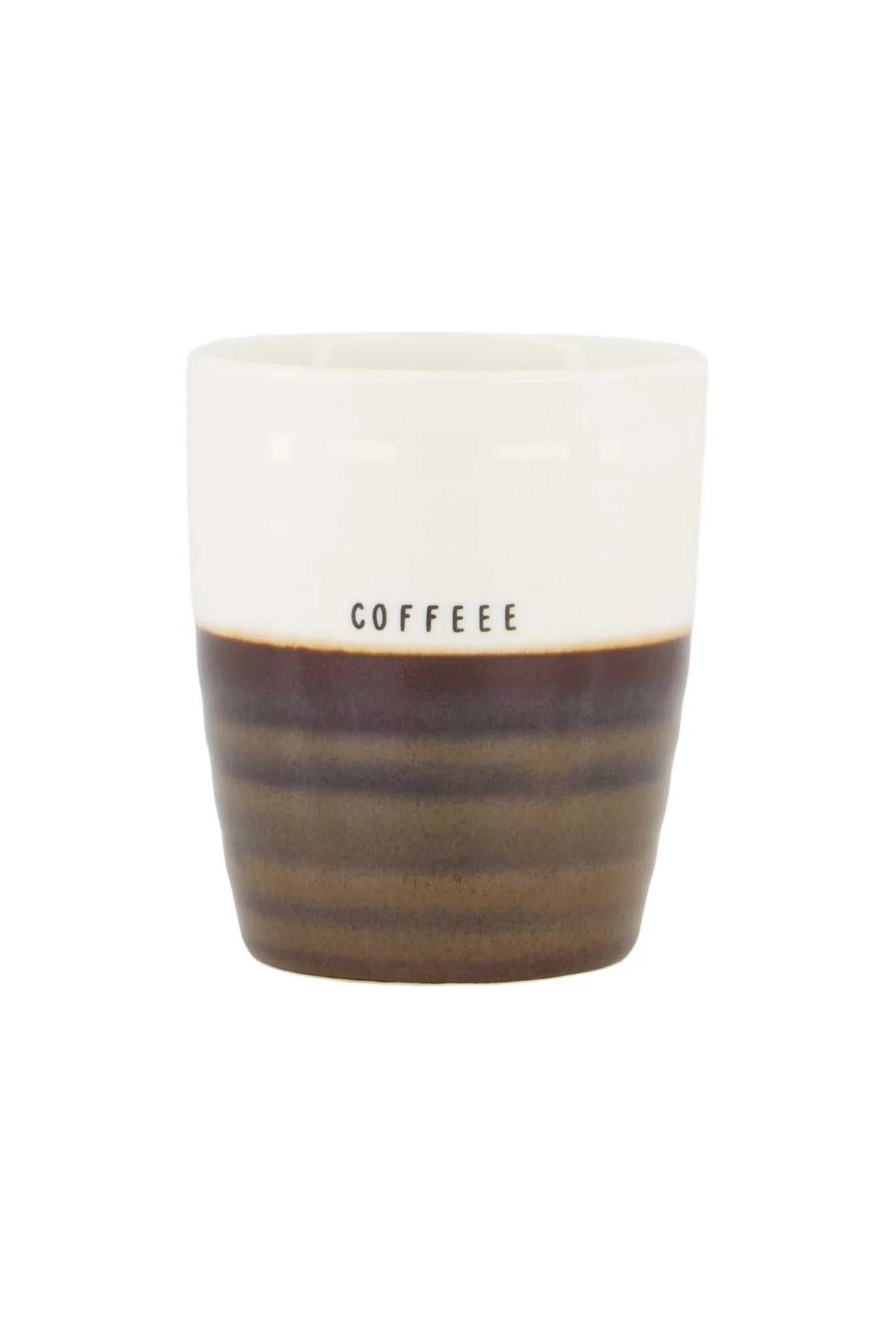 Koffiemok Coffee - Wit/Bruin