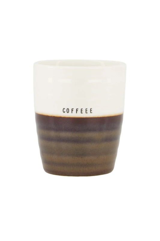 Koffiemok Coffee - Wit/Bruin