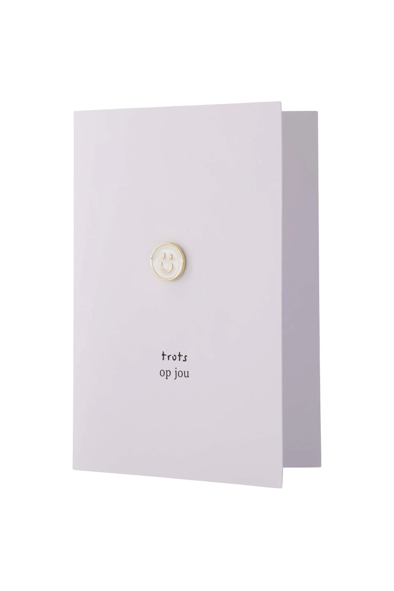 Wenskaart Broche Trots Op Jou - Wit