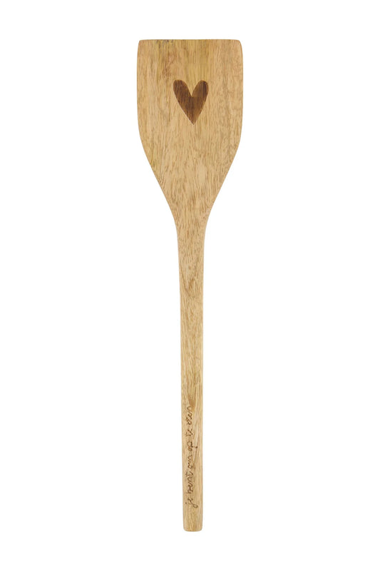 Spatel Hout Hartje Naturel