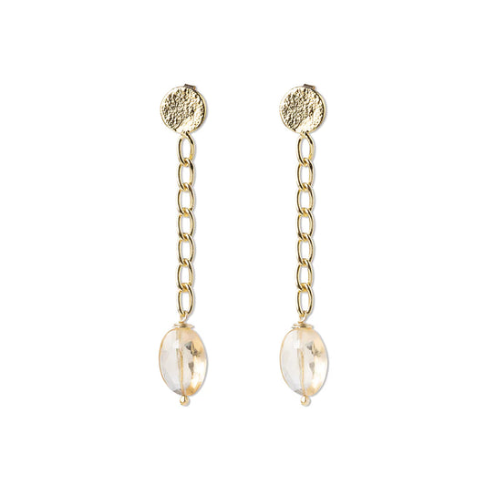 Meditation Citrine Earrings GP
