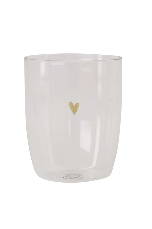 Drinkglas Hartje - Transparant