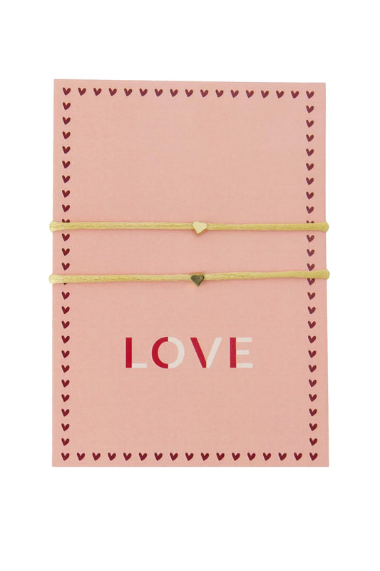 Ansichtkaart Vriendschapsarmbandjes Love