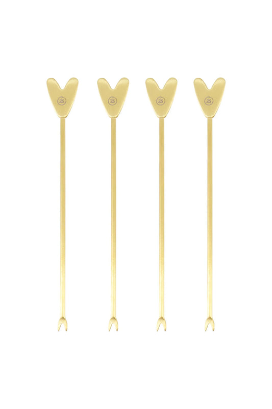 Set Van 4 Borrelprikkers Hartje