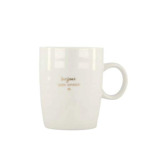 Theemok Bonjour Mon Amour - Wit/Goud