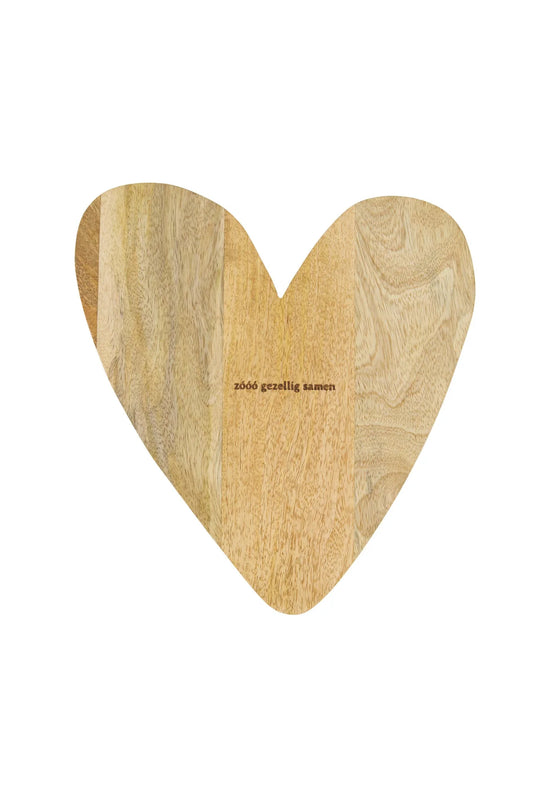 Serveerplank Hout Hartje Naturel