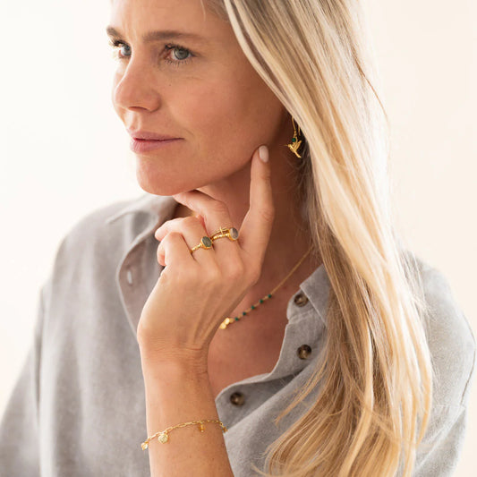 Certain Aventurine Ring Gold