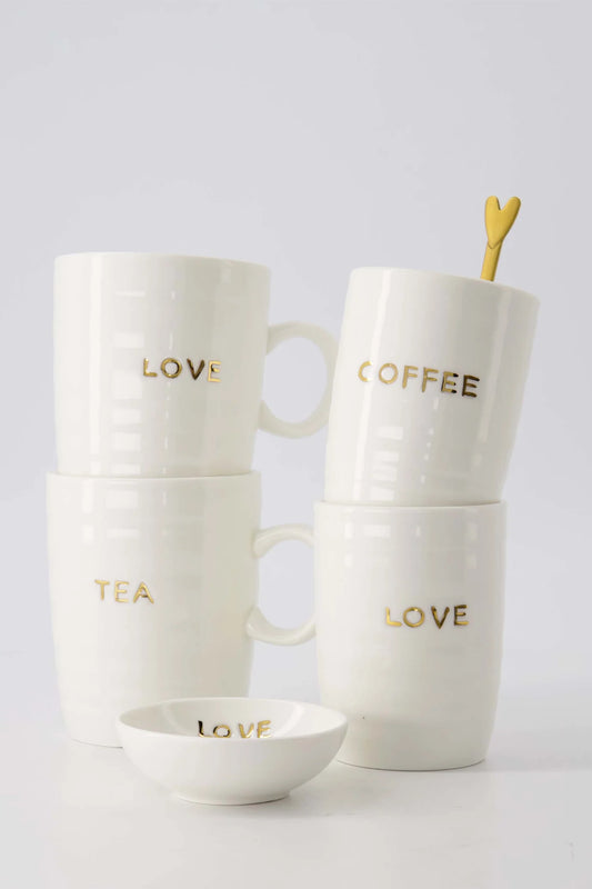 Coffee Mug - Coffee White/Gold