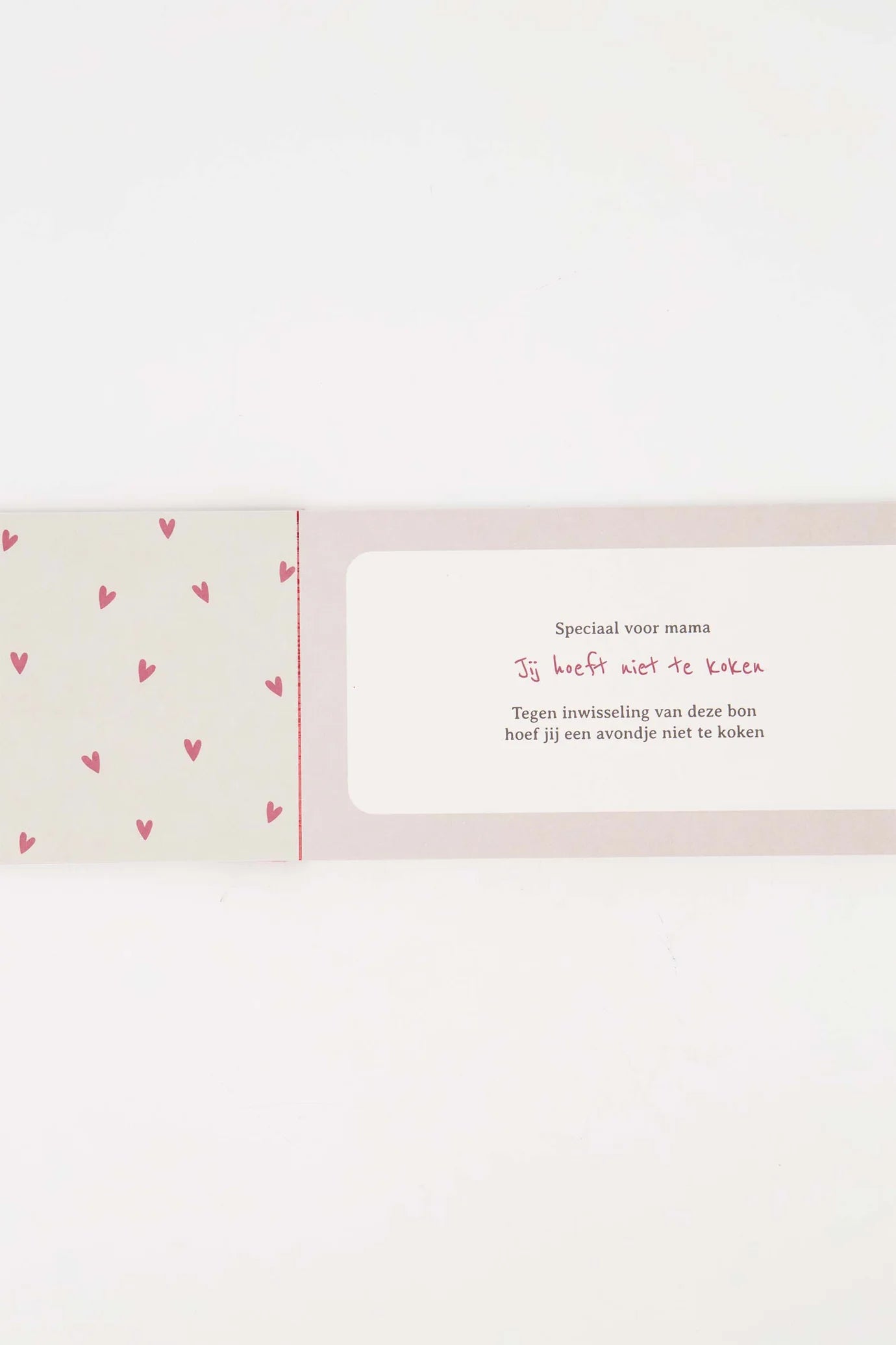 Kadobonnen Boekje Mama - Rood/Linnen