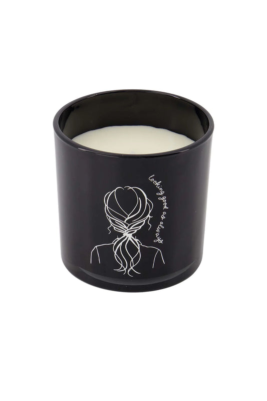 Geurkaars Glas - Vrouw Zwart