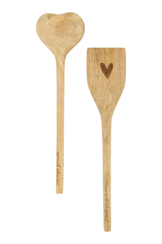 Spatel Hout Hartje Naturel