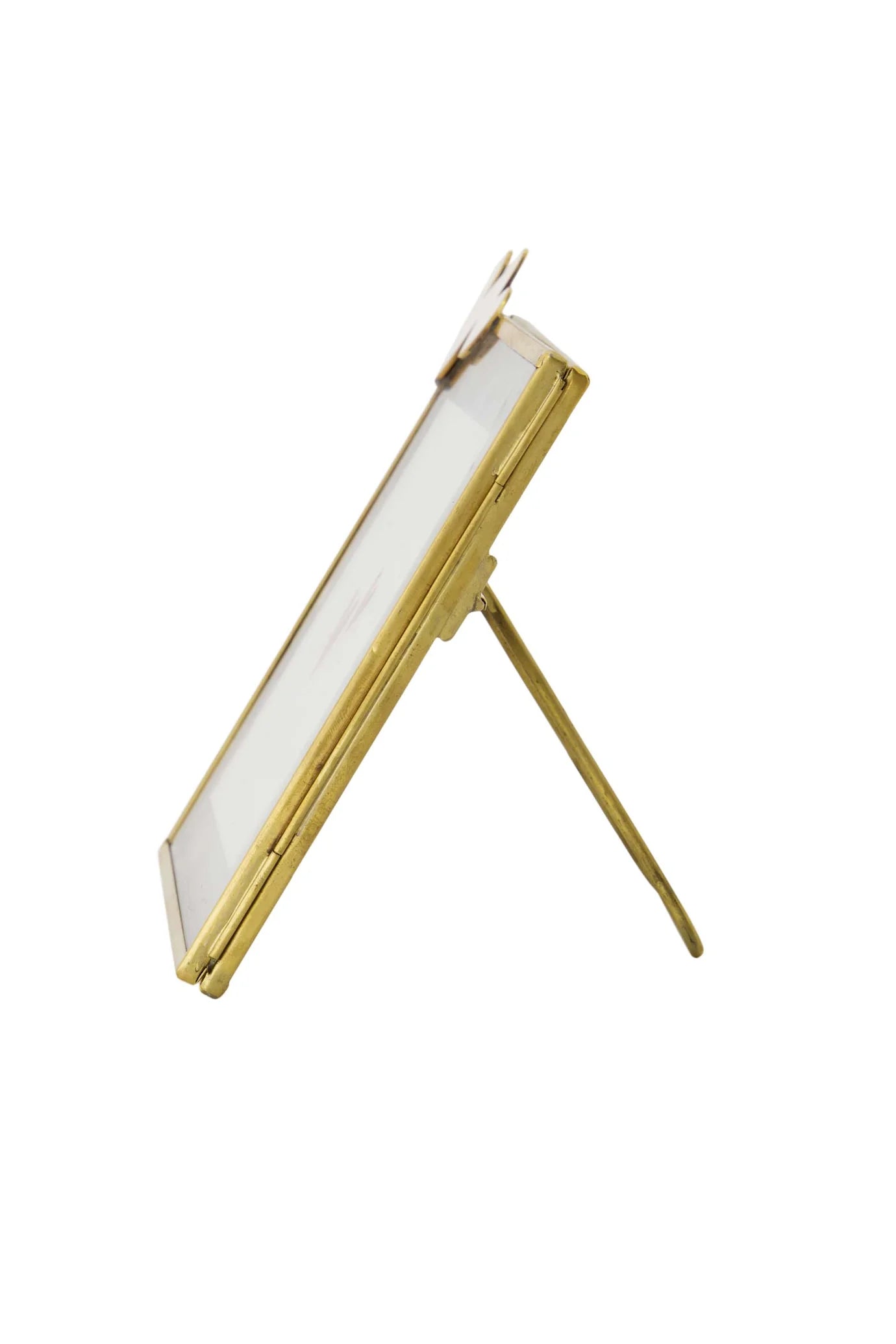 Fotolijstje Metaal Hartjes - Wit/Goud