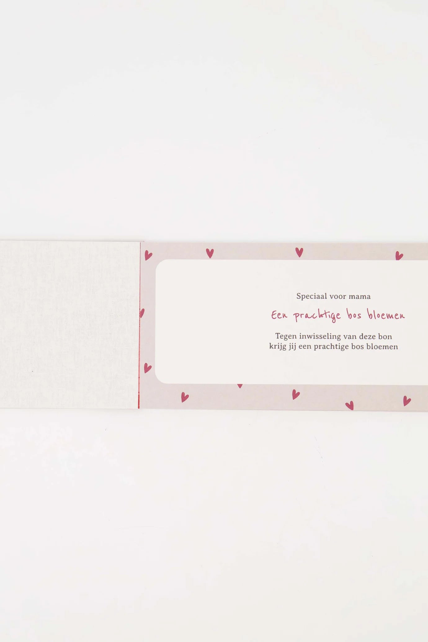 Kadobonnen Boekje Mama - Rood/Linnen