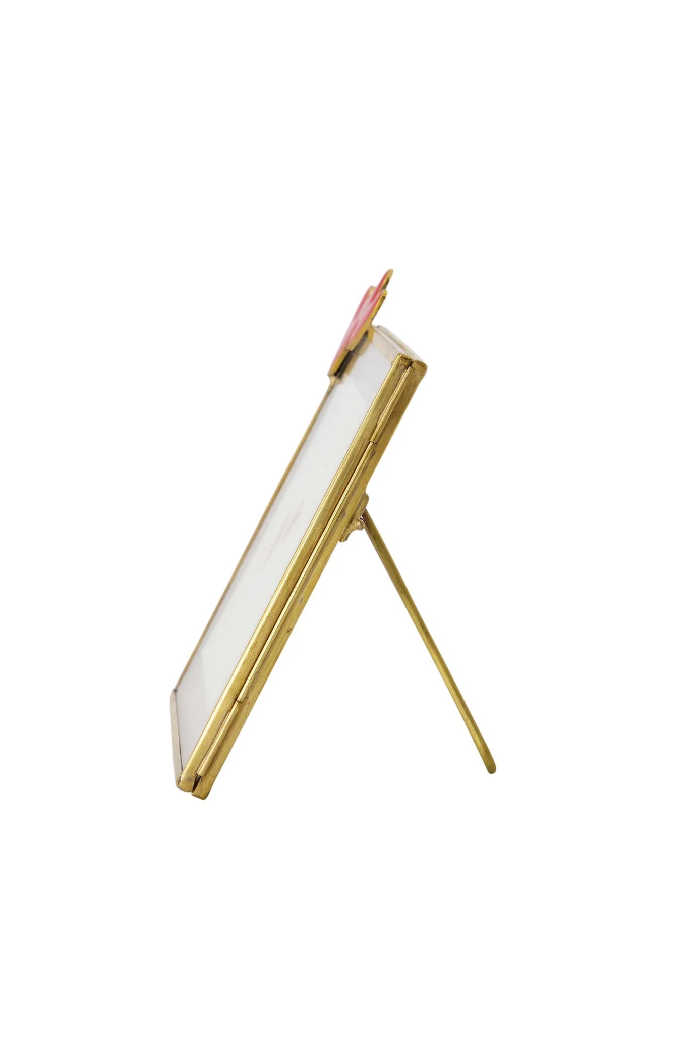 Fotolijstje Metaal Hartjes - Rood/Goud
