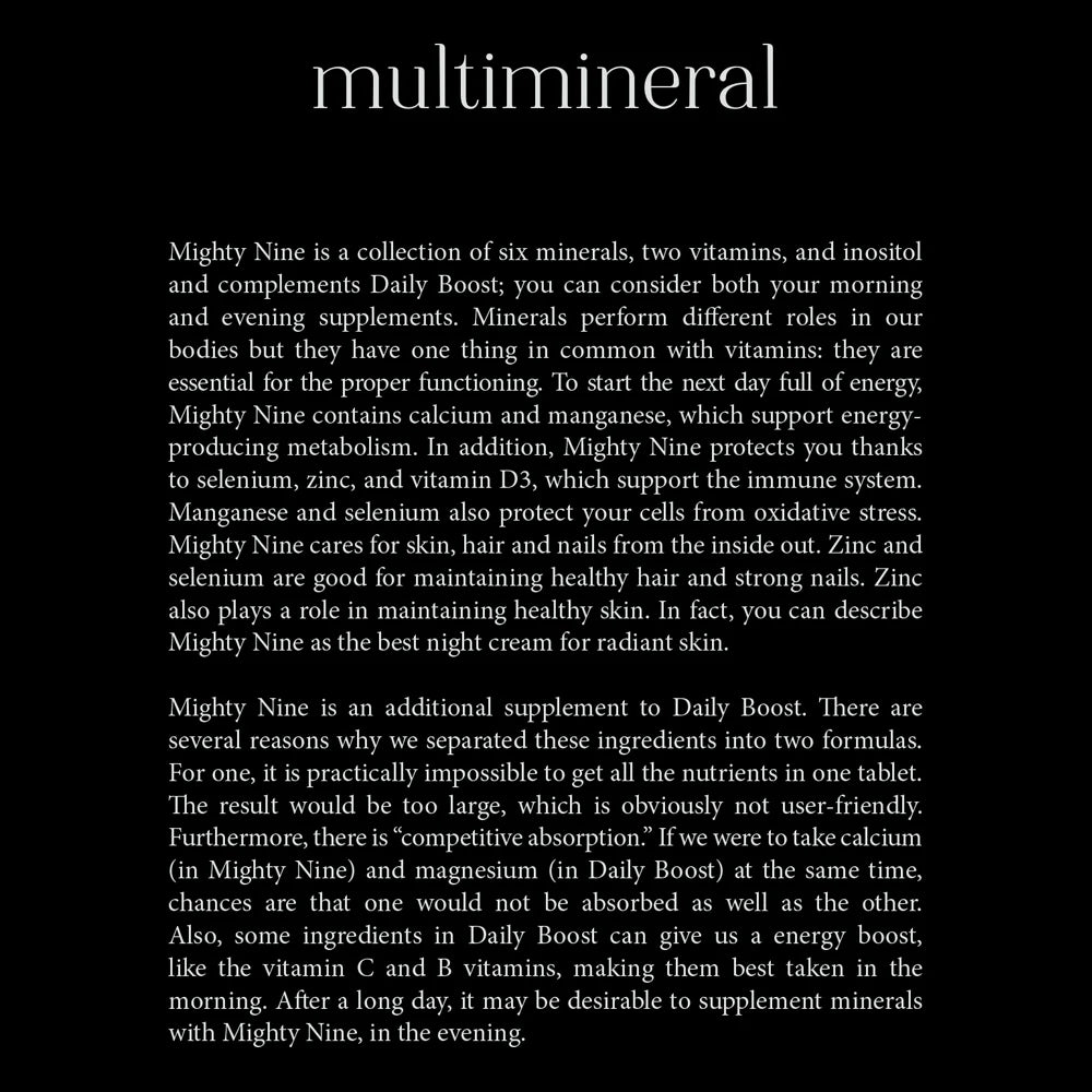 Mighty Nine (Multimineraal) 60 caps
