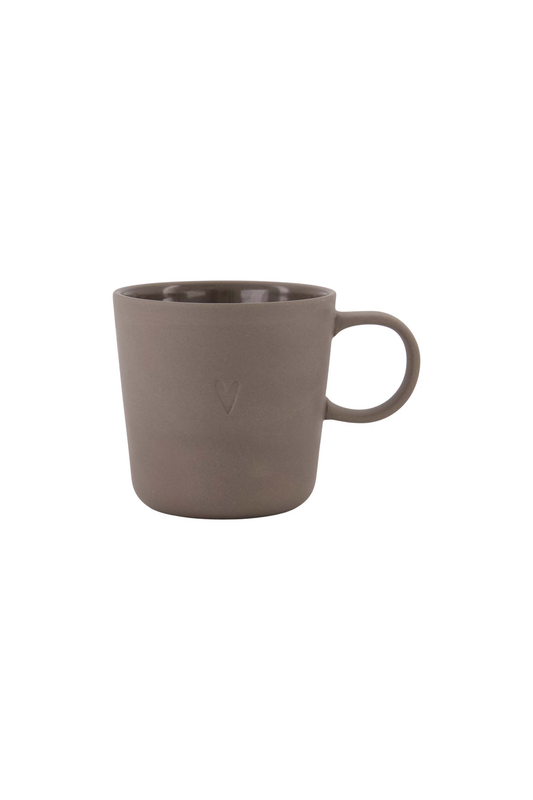 Coffee Mug With Handle - Dark Brown