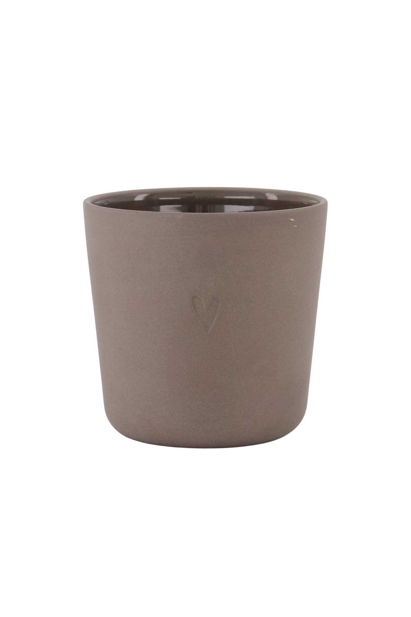Coffee Mug Heart - Dark Brown