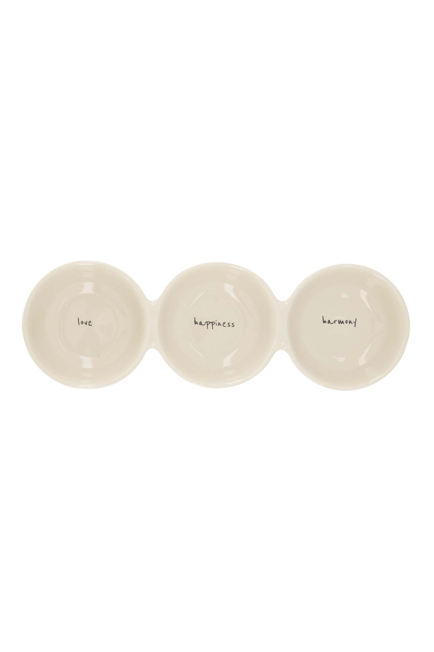Serving Plate Love Happiness Harmony - Sand