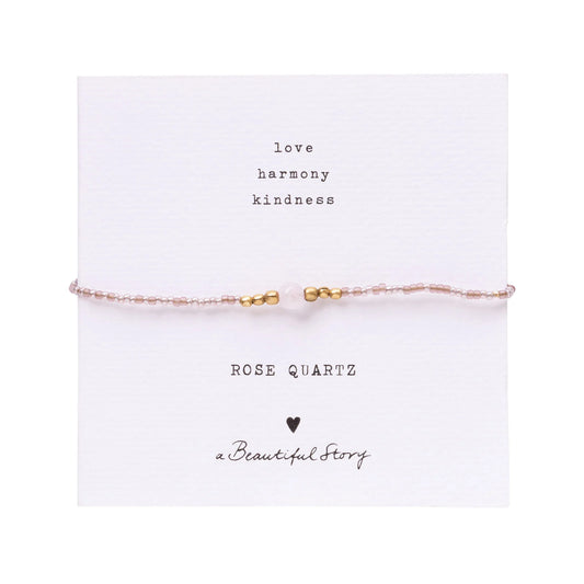 Iris Card Rose Quartz Bracelet GC