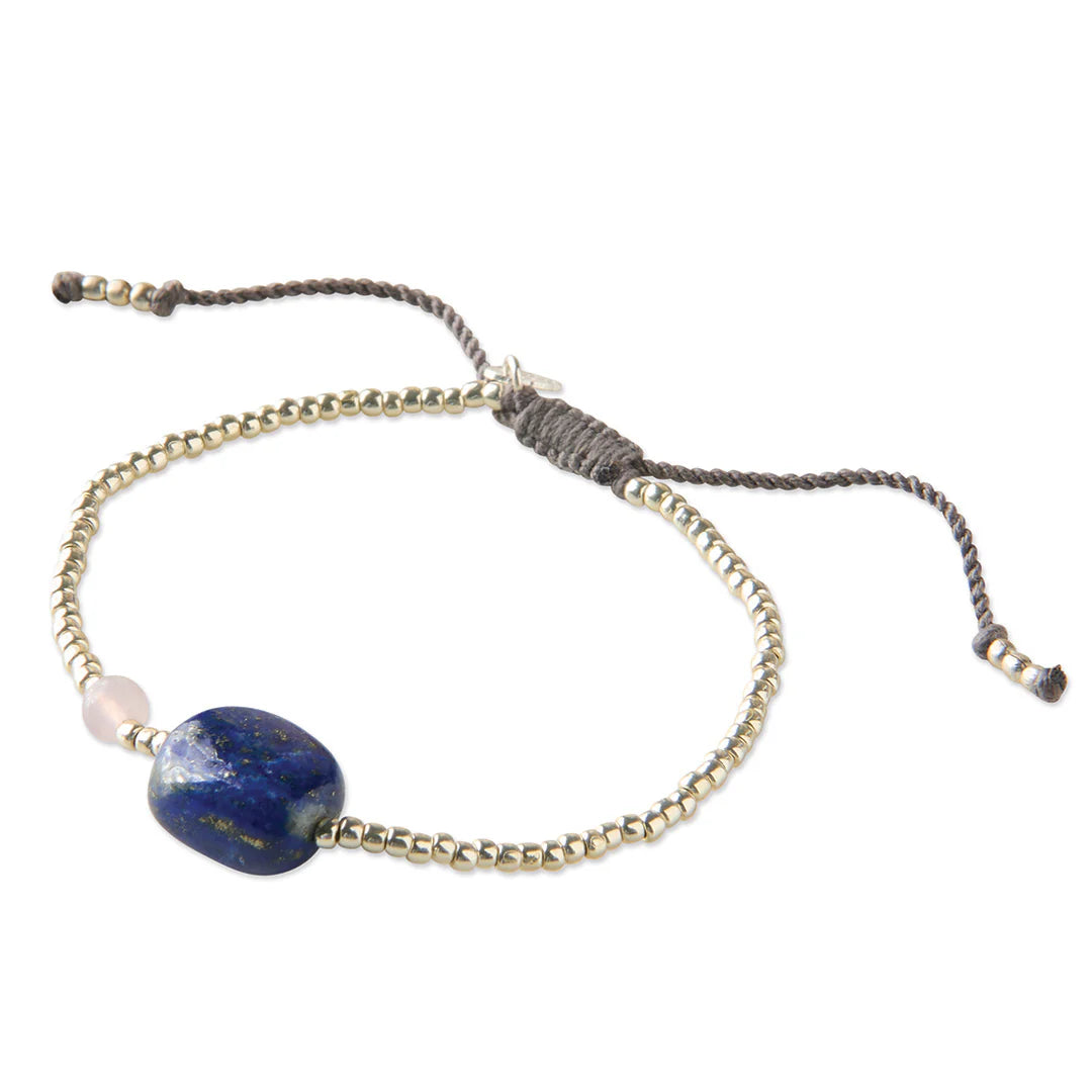 Surprise Lapis Lazuli Rose Quartz Bracelet GC