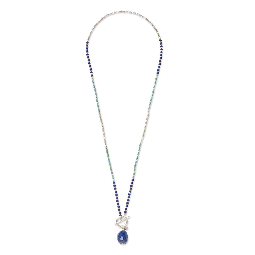 Secure Lapis Lazuli Necklace SC