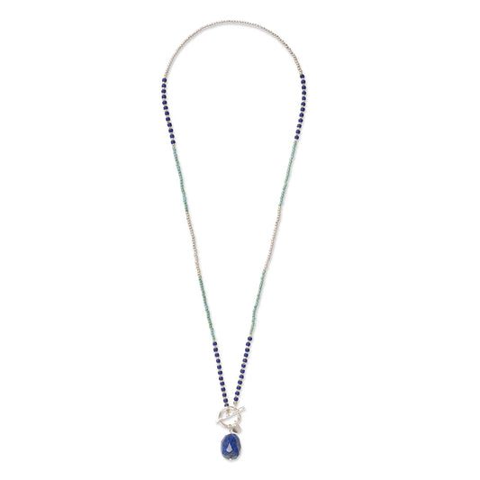 Secure Lapis Lazuli Necklace SC