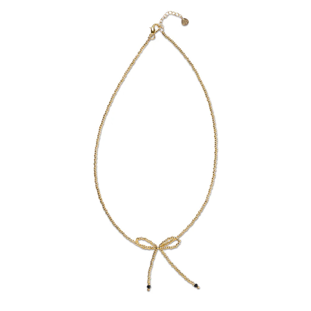 Wishful Black Onyx Gold Colored Necklace GC