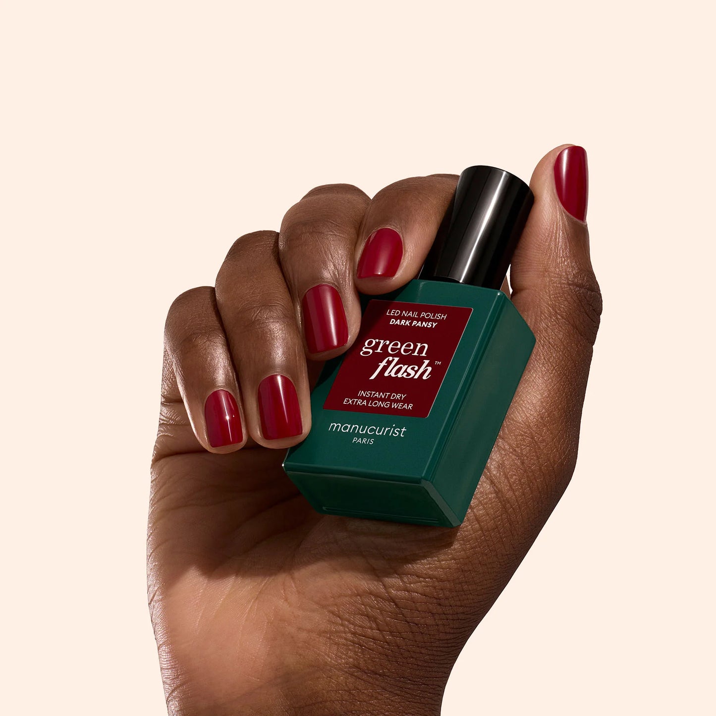 Green The First Led Nail Polish - Dark Pansy