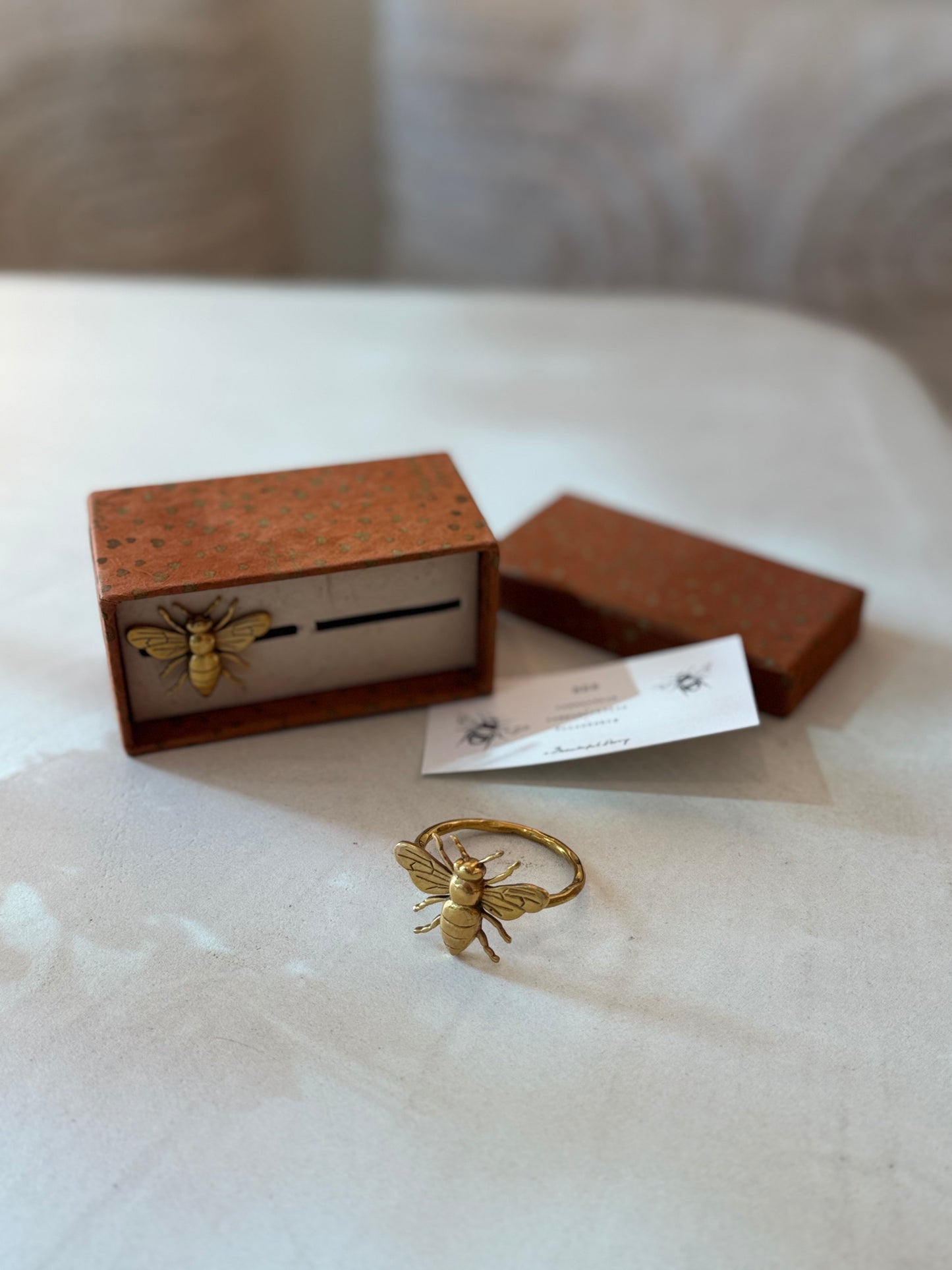 Napkin Ring Set Bee