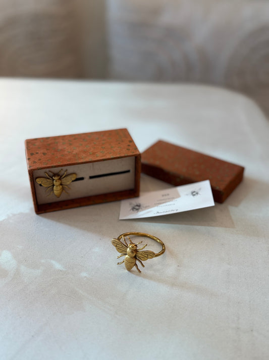 Napkin Ring Set Bee