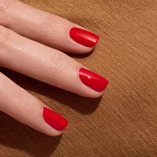 Green Flash Led Nail Polish - Poppy Red