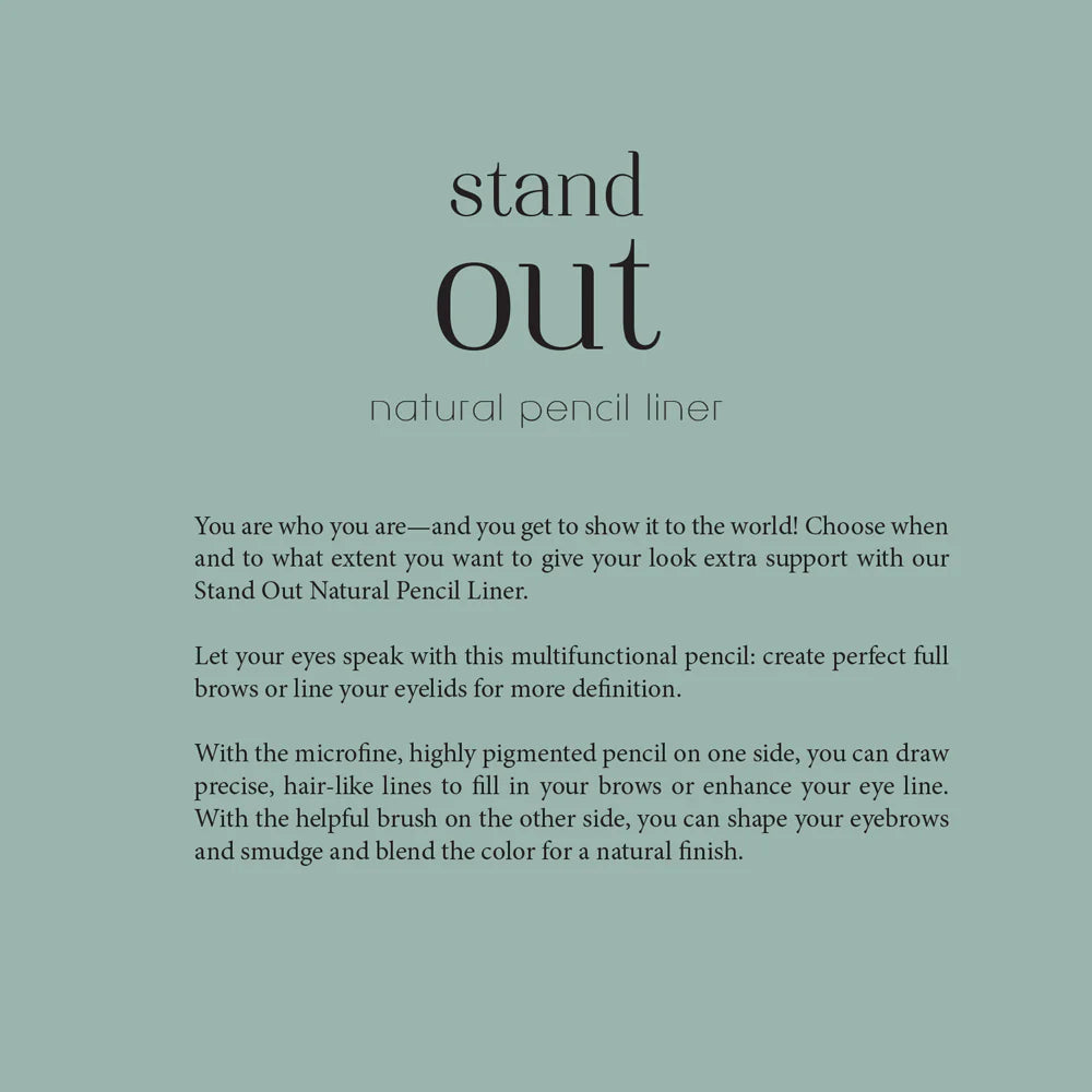 Stand Out Natural Pencil Liner - Black